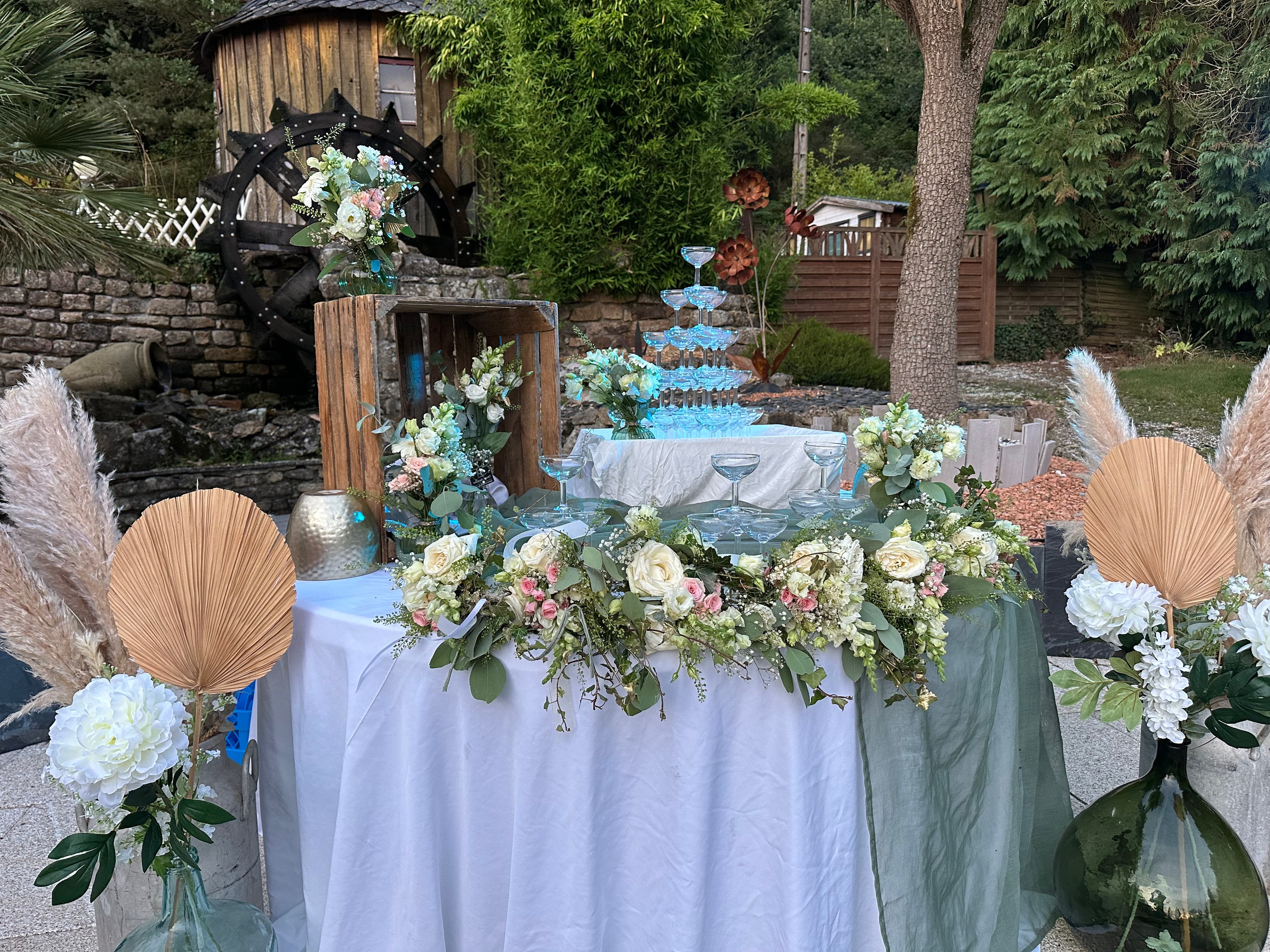 Table fleurie mariage