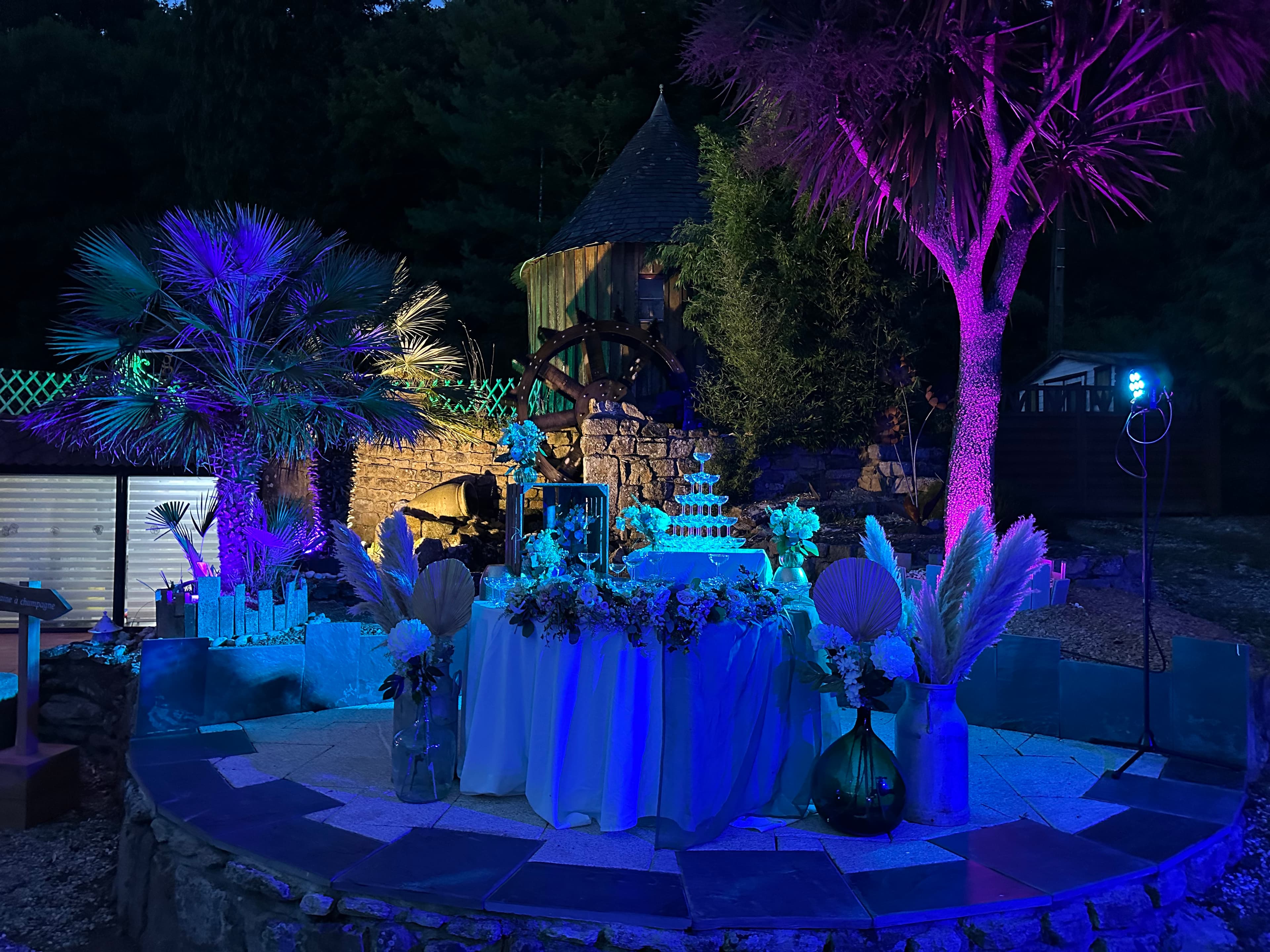 Décoration extérieure de nuit